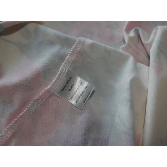 Cream & Coral Floral Ruffle-Sleeve V-Neck Tunic - Picture 8 of 8